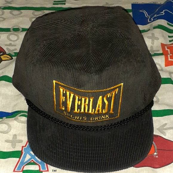 Everlast Accessories New 9s Everlast Sports Drink Corduroy Strapback Hat Cap Vintage Boxing